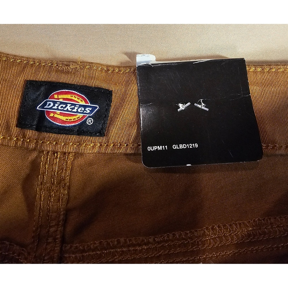 Dickies Women Brown Carpenter Pants with Logo Belt FPR51BD Size 26R NWT - Picture 6 of 8